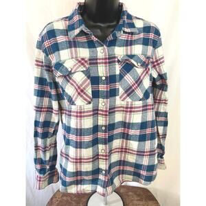 Forever 21 Women’s Plaid Flannel Shirt Size Medium